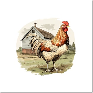 Colorful Rooster Posters and Art